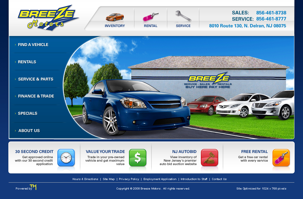 Breeze Motors Website